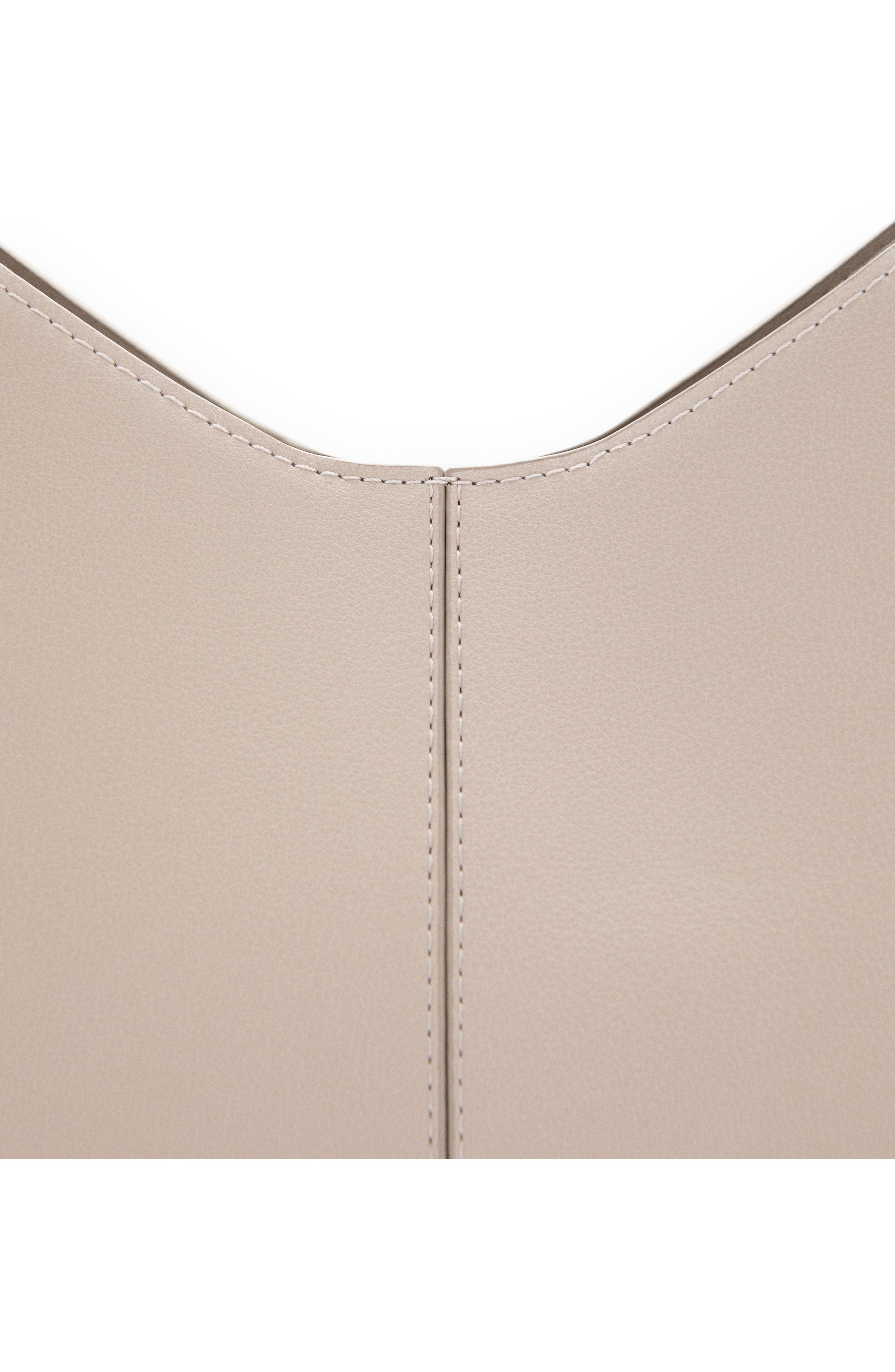 Faux Leather Shopping Tote, Alternate, color, LIGHT/ PASTEL GREY