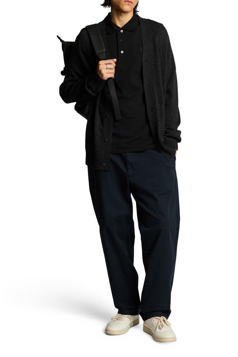 Tonal Eagle Polo Shirt, Alternate, color, Jet Black