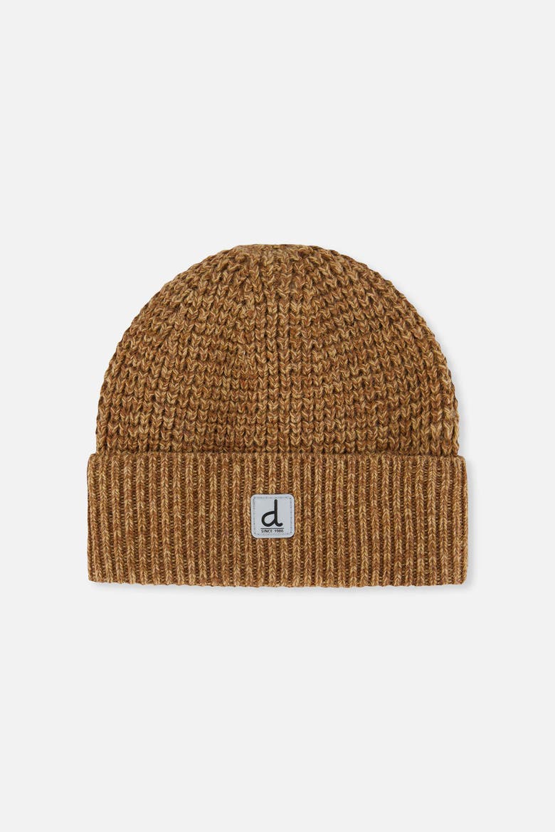 Winter Ribbed Fleece Lined Rolled Cuff Knit Hat, Main, color, Brown Sugar