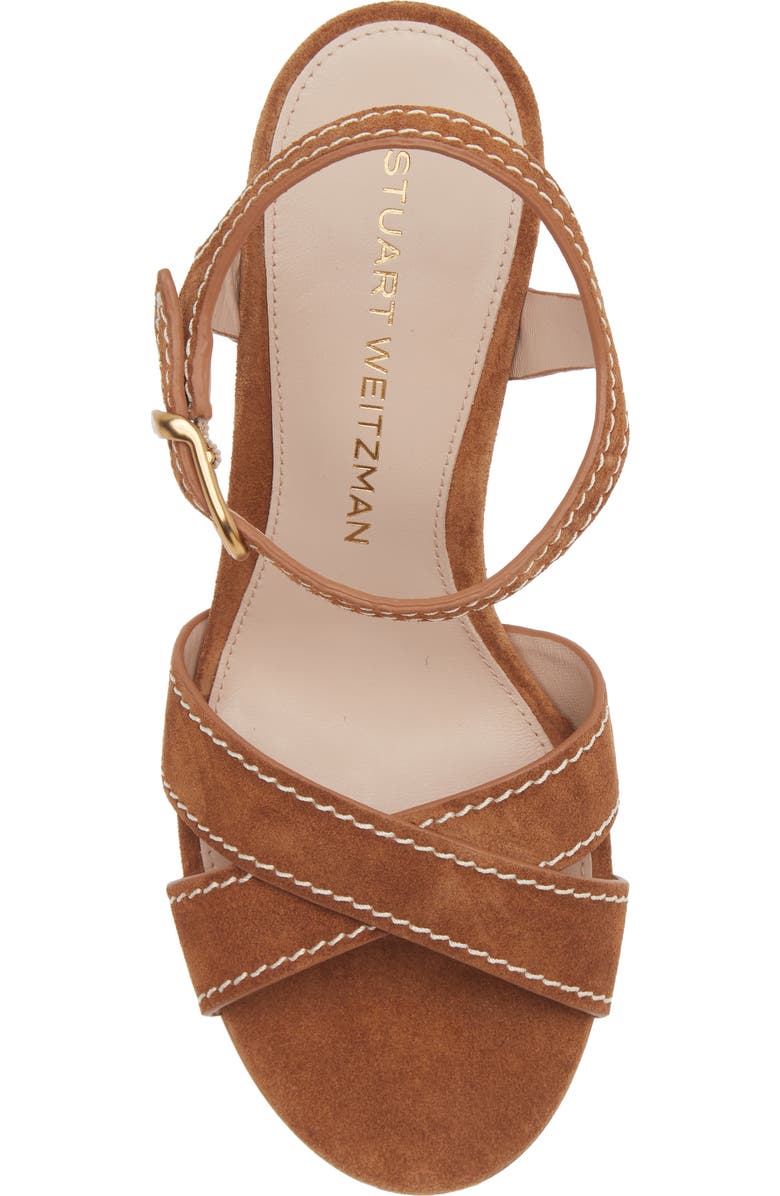 Stuart Weitzman Dayna Platform Sandal, Alternate, color, Doe