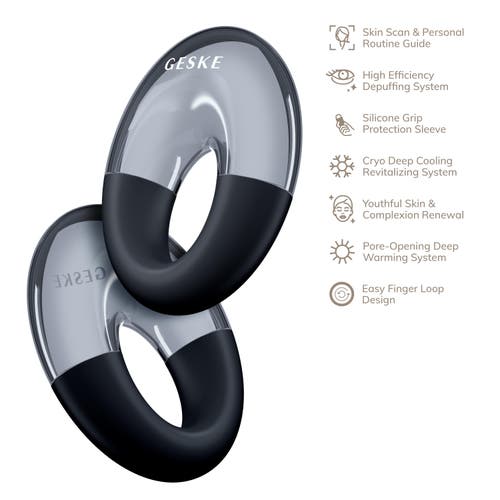 Geske Smartappguided Cool & Warm Eye Massager | 7 In Black