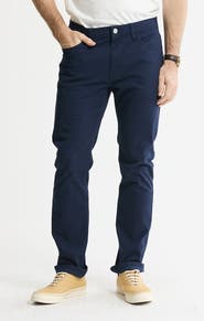JACHS Cotton Silk Blend Stretch 5-Pocket Pants