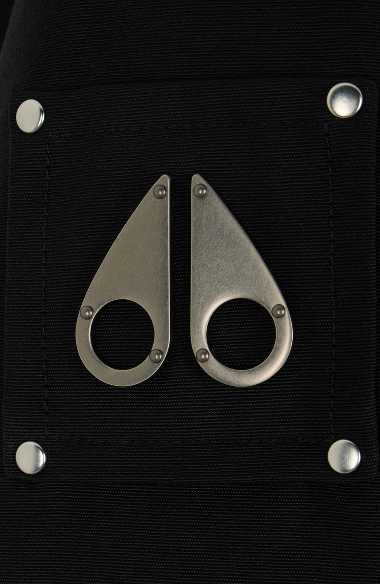 Moose Knuckles Original Storm Water Repellent Genuine Shearling Lined 800 Fill Power Down Parka, Alternate, color, Blk W/ Blk Sh