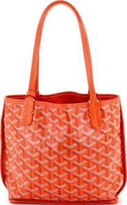 Pre-Owned Goyard Anjou Reversible Tote Coated Canvas Mini
