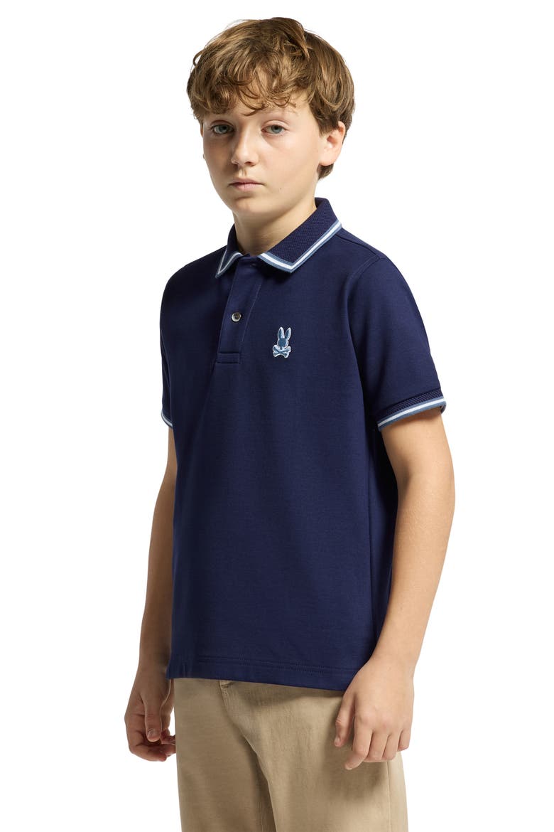 Kids' Foxton Piqué Polo, Alternate, color, EVENING BLUE