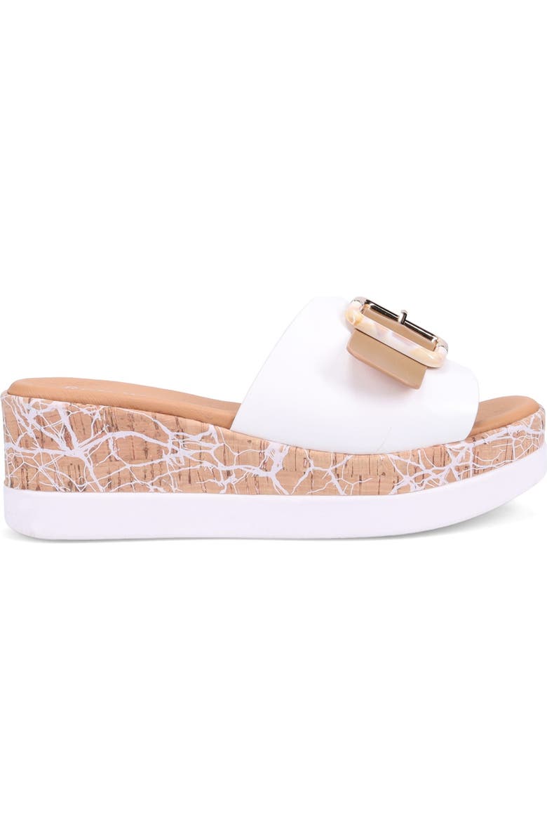 Ron White Taelyn Slide Platform Sandal, Alternate, color, White