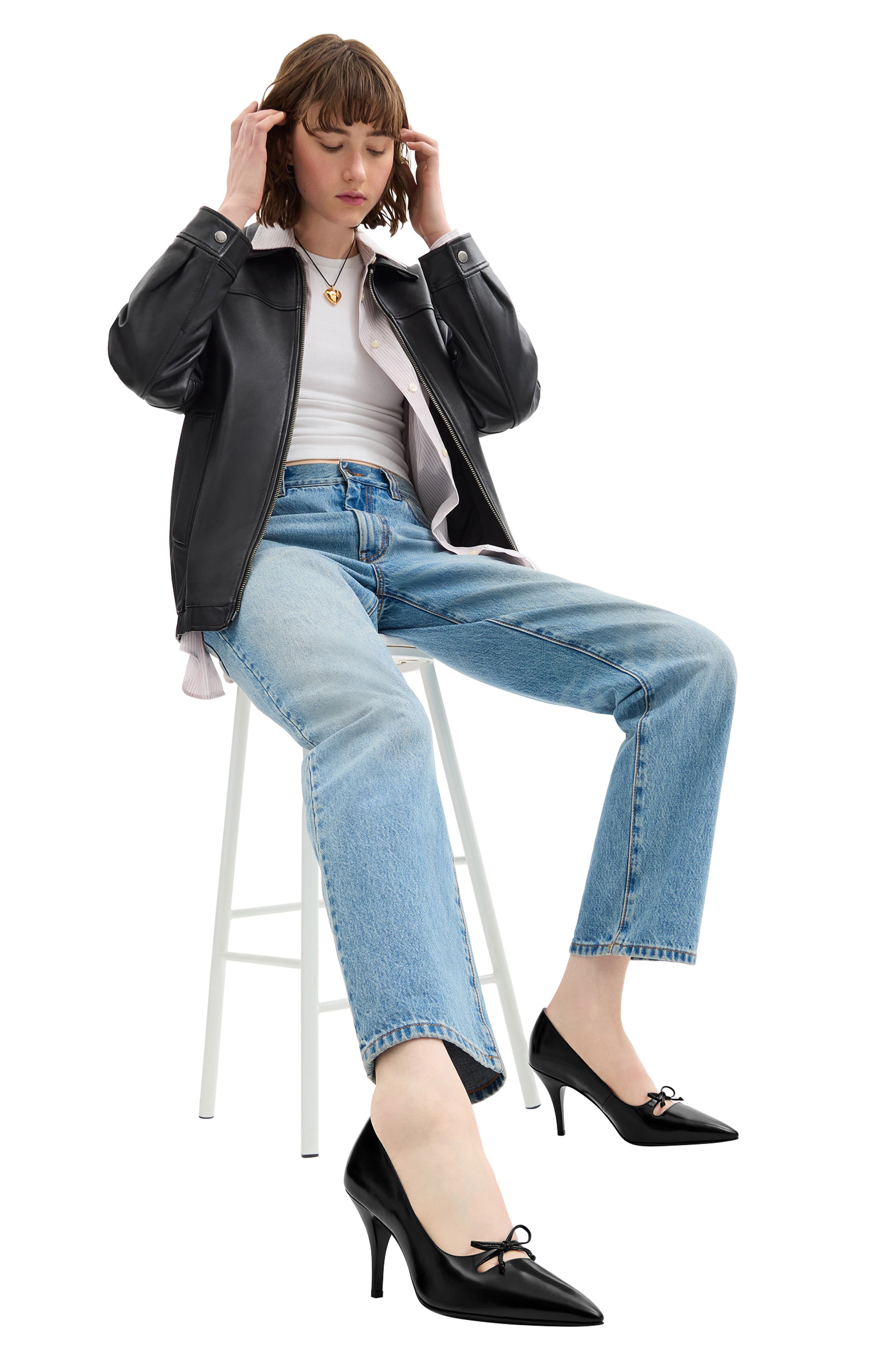 COACH Runway Pointed Toe Pump, Alternate, color, 