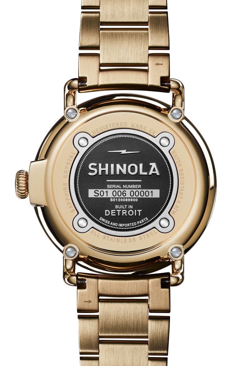The Runwell Bracelet Watch, 41mm, Alternate, color, GOLD/ MOP/ GOLD