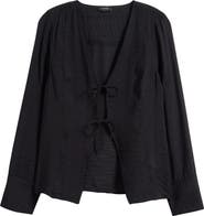 Halogen® Tie Front Top