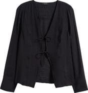 Halogen® Tie Front Top