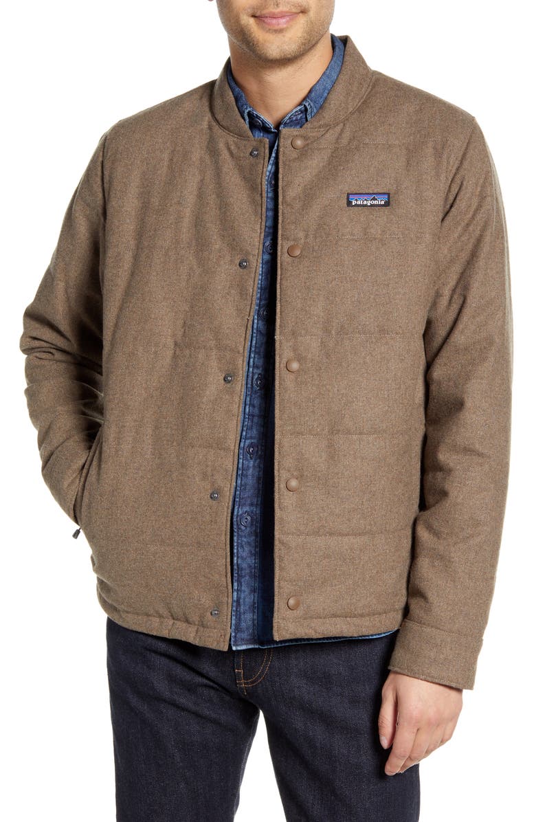 Patagonia Recycled Woolyester Bomber Jacket, Main, color, 