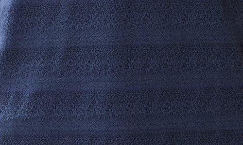 Robert Barakett Duval Stripe Johnny Collar Polo In Navy