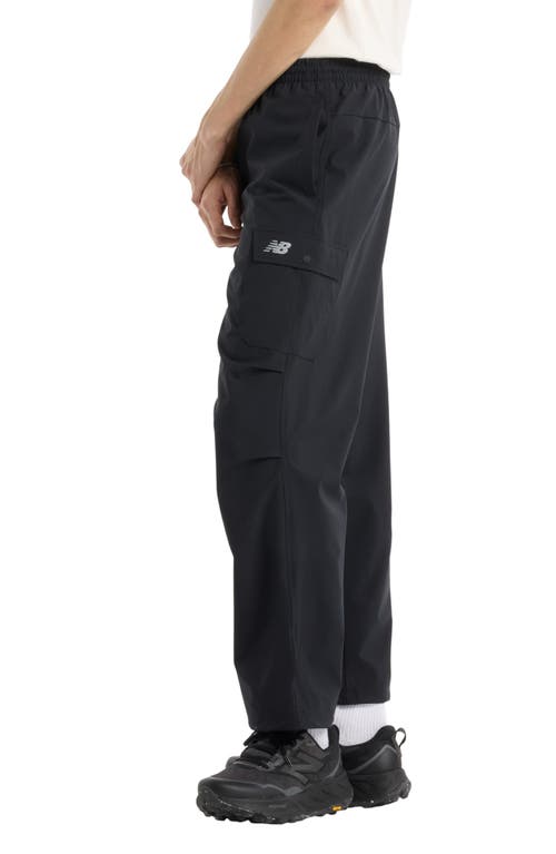New Balance Water Resistant Stretch Ripstop Cargo Pants In Black