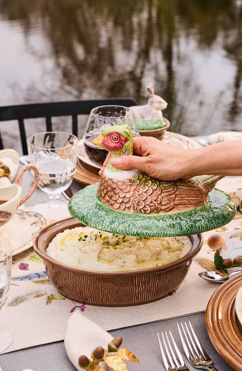 Juliska Forest Walk Pheasant Covered Baker, Alternate, color, Multi