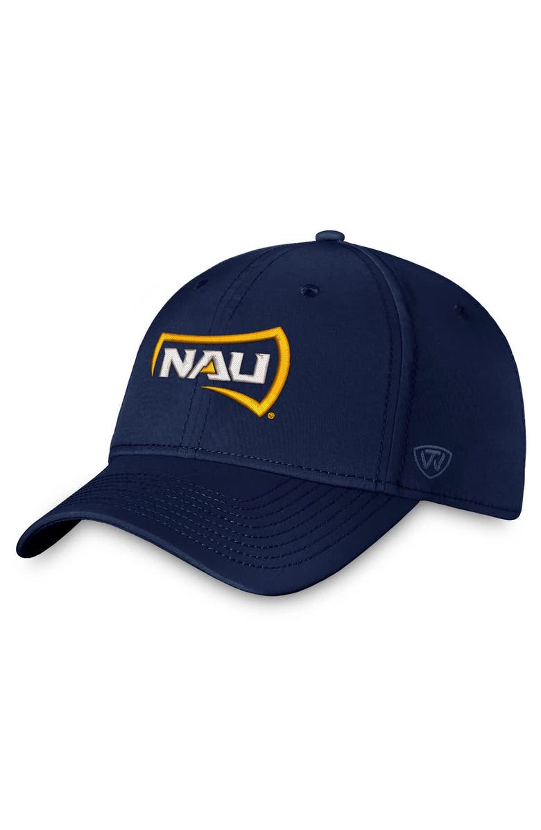 TOP OF THE WORLD Men's Top of the World True Navy Northern Arizona Lumberjacks Reflex Flex Hat, Alternate, color, True Navy
