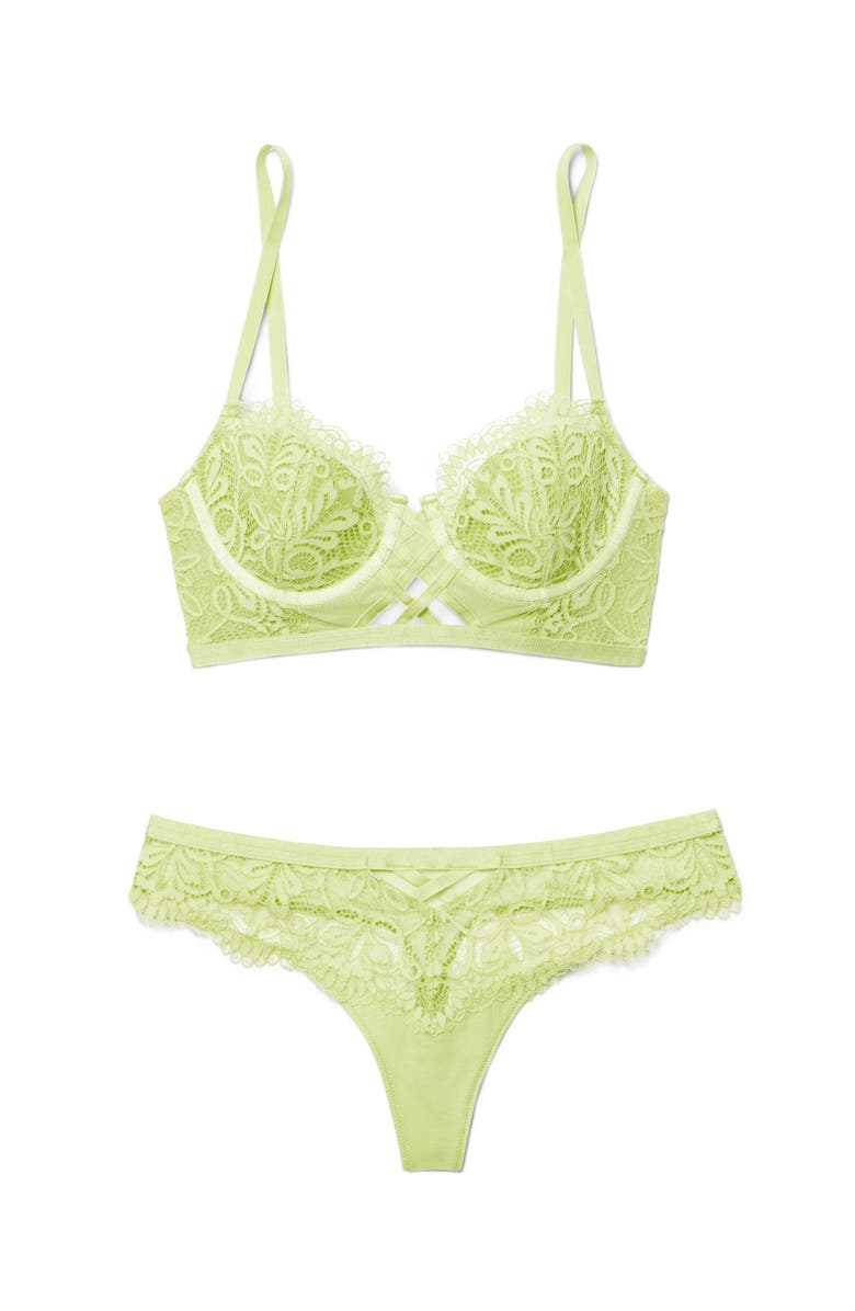 Adore Me Diara Contour Balconette Bra, Alternate, color, Light Green