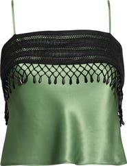Reformation Slyvette Satin Top
