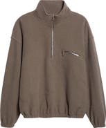 RIER Wool Fleece Half Zip Sweatshirt