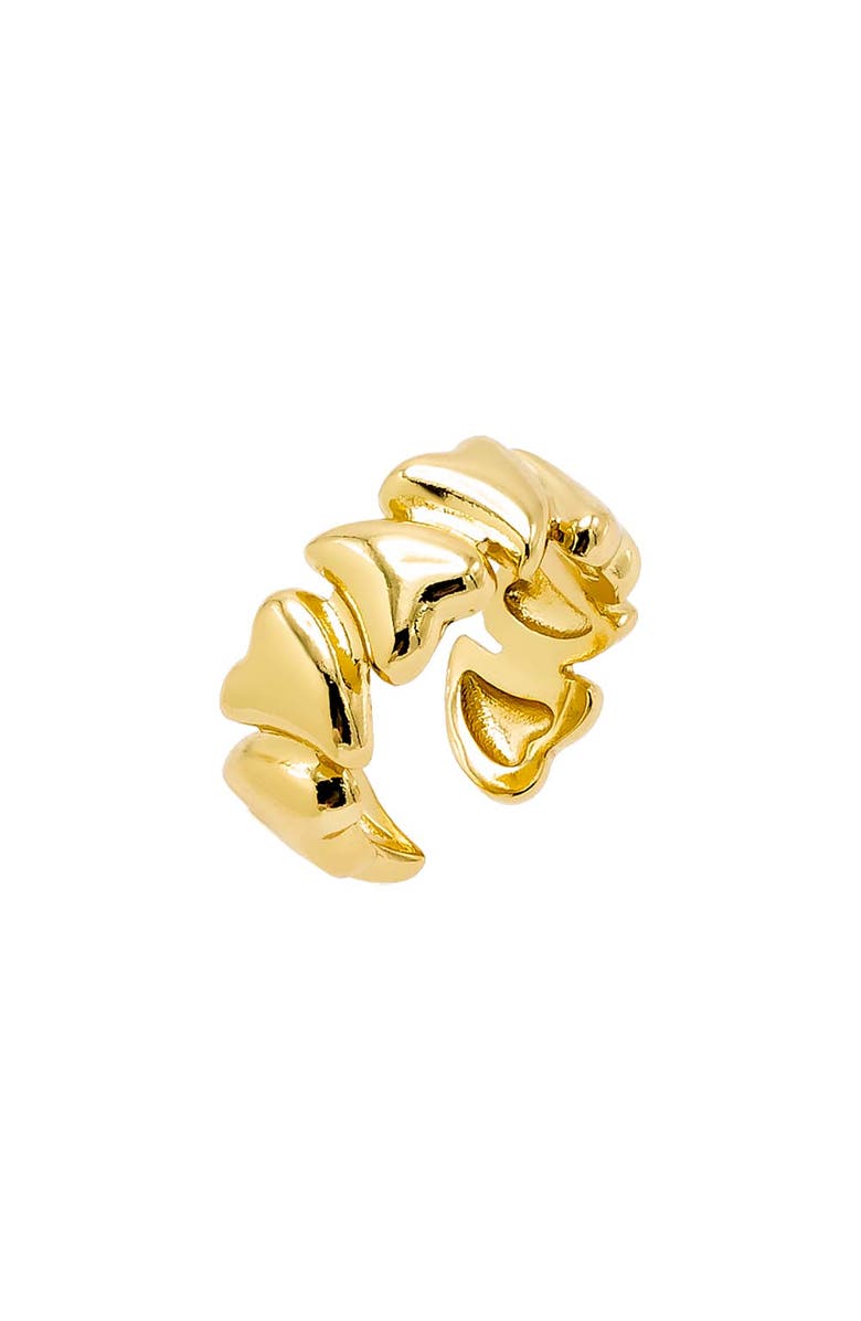 BY ADINA EDEN Solid Curved Hearts Band Ring, Main, color, 