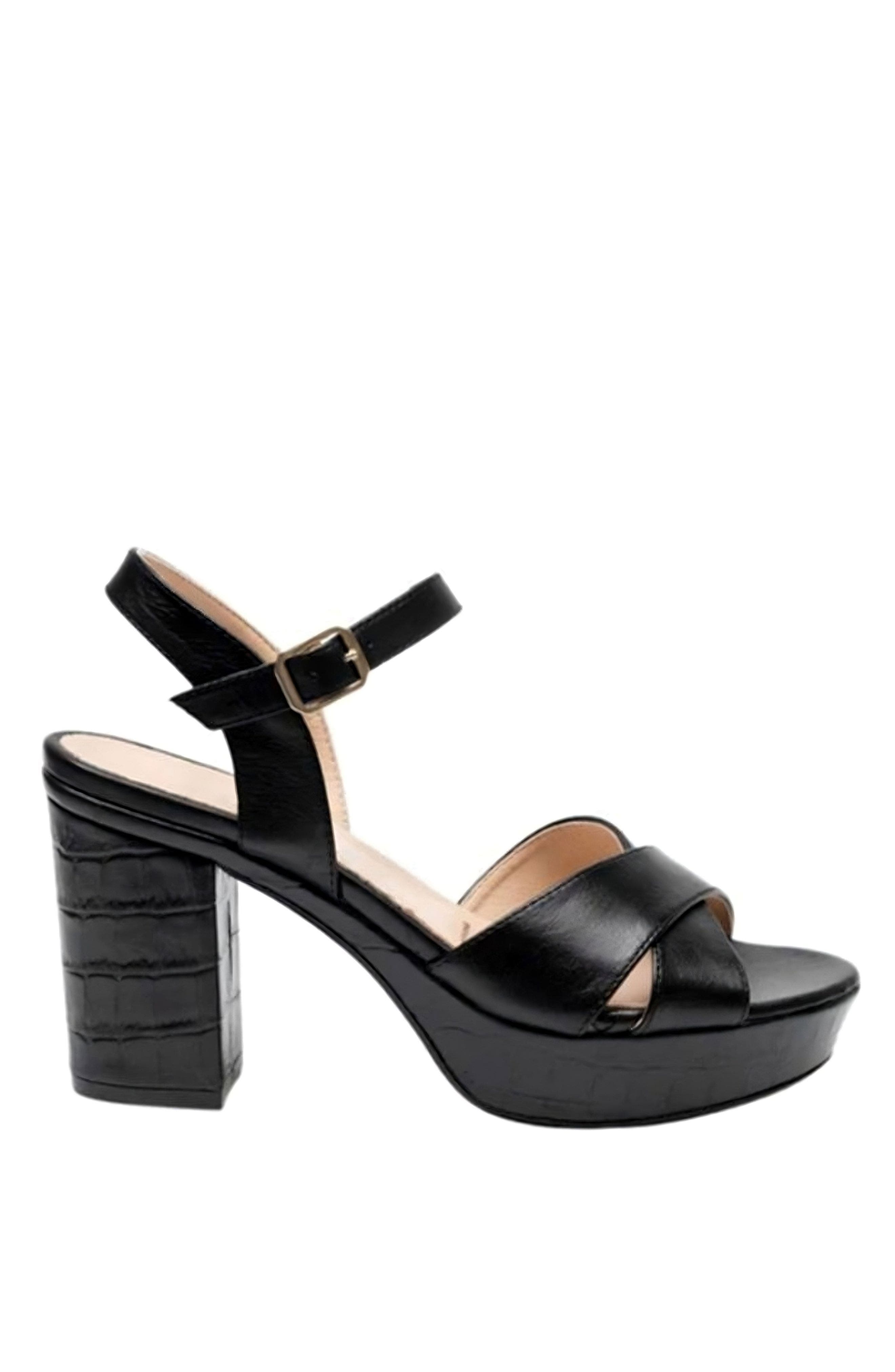 Menina Step Pippa Block Heel, Main, color, Black