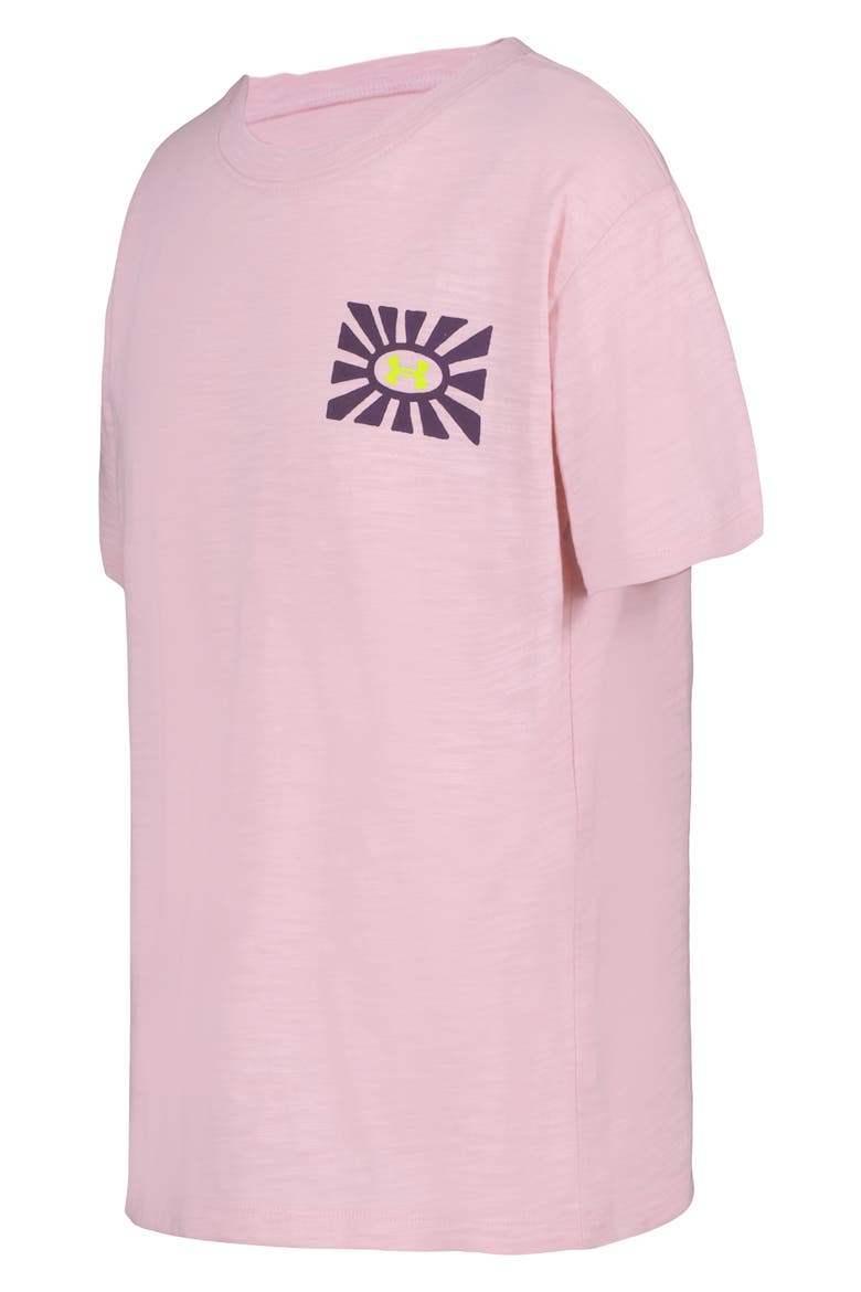 Kids' Outdoor Geo Graphic T-Shirt, Alternate, color, PRIME PINK