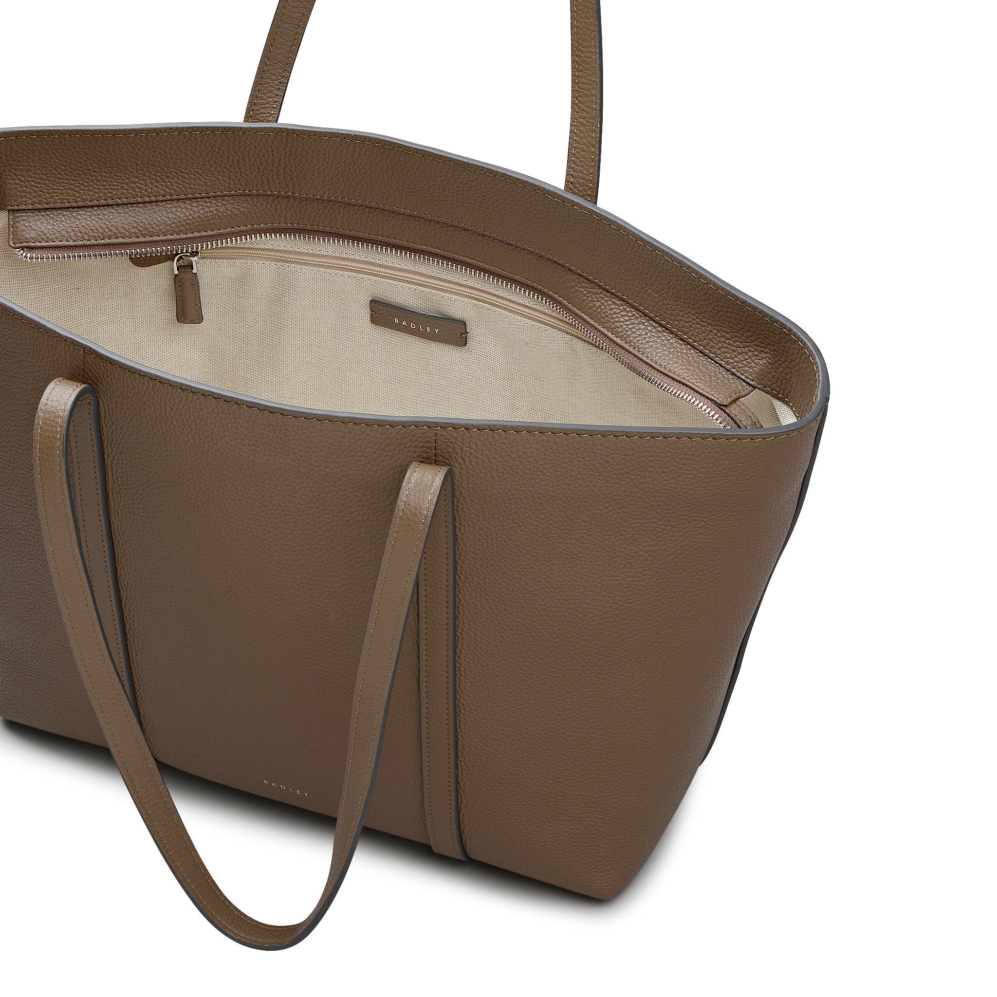 The Weekly Large Ziptop Tote, Alternate, color, Coffee