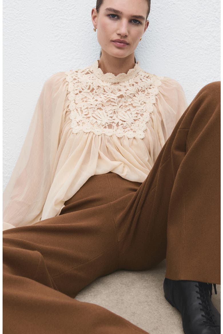 Straight Leg Knit Pants, Alternate, color, CARAMEL