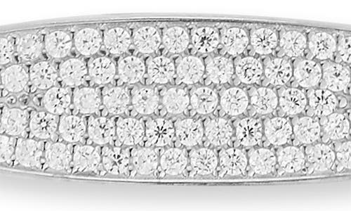 Glaze Jewelry Pavé Cubic Zirconia Oval Bar Bracelet In Metallic