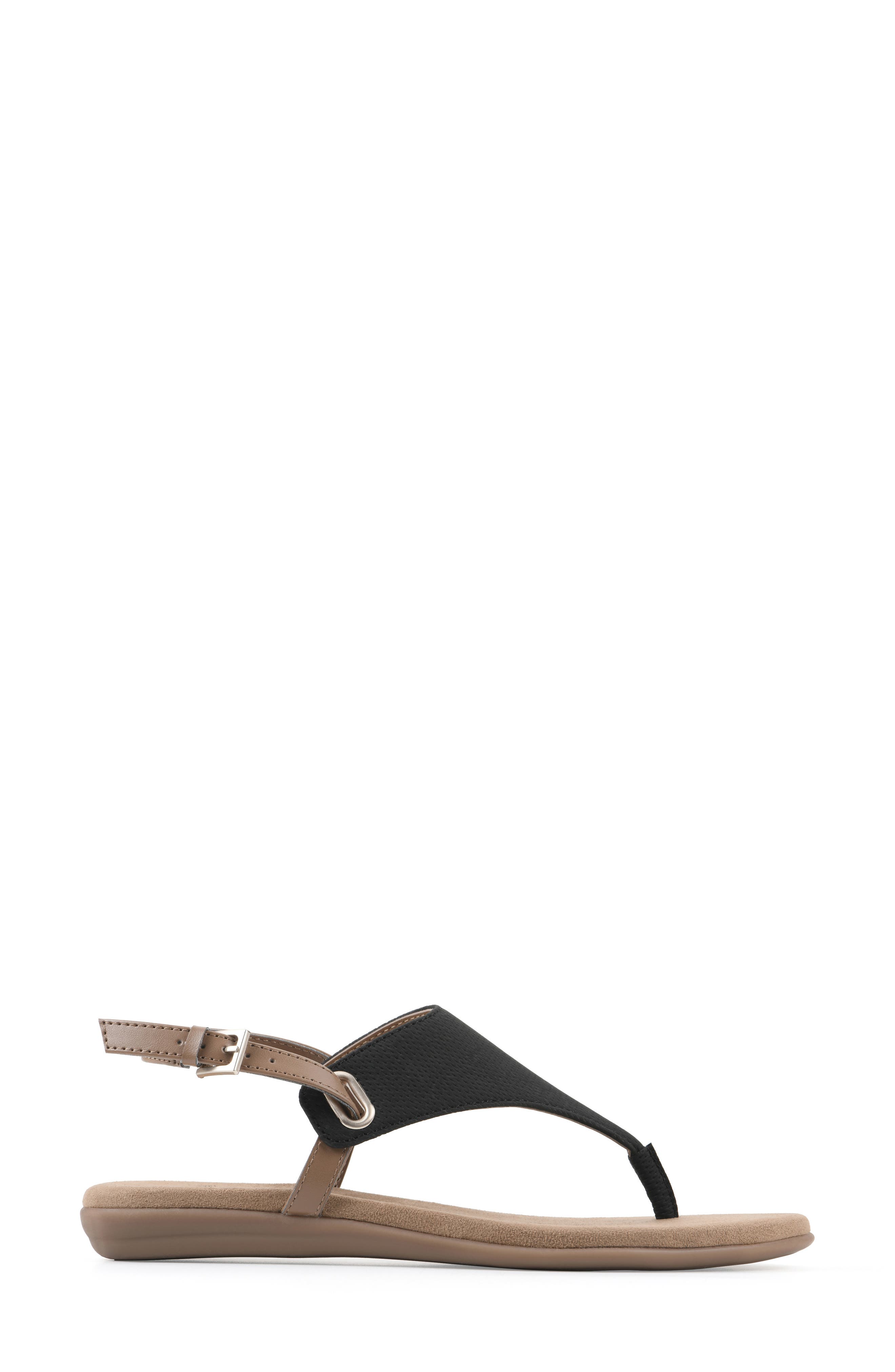White Mountain Footwear <p>Lifted Slingback Sandal (Women)</p>, Alternate, color, Black/ Smooth