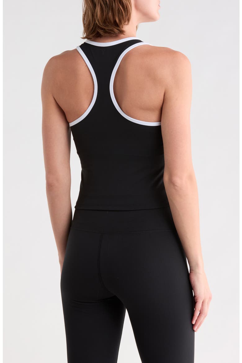 Lux Veya Scoop Neck Racerback Tank, Alternate, color, BLACK