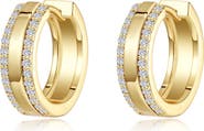Lafonn Pavé Simulated Diamond Hoop Earrings