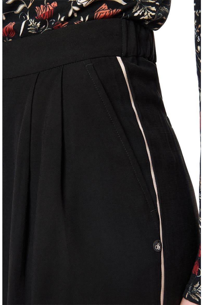 Tie Waist Wide Leg Pants, Alternate, color, BLACK NIGHT
