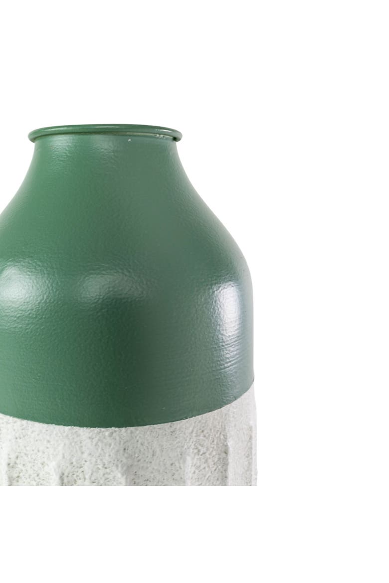 Dipped Sandy Vase Green Metal, Alternate, color, Green