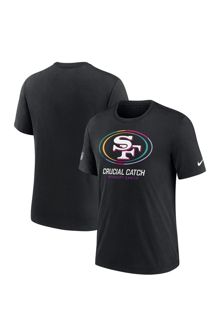 Men's Nike Black San Francisco 49ers 2024 NFL Crucial Catch Big & Tall T-Shirt, Alternate, color, Black
