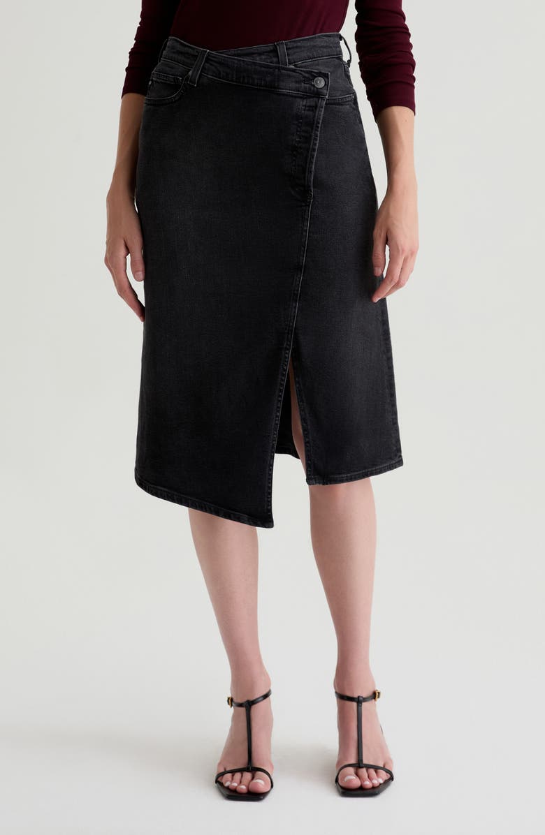 AG Bruna Denim Skirt, Main, color, Nebula