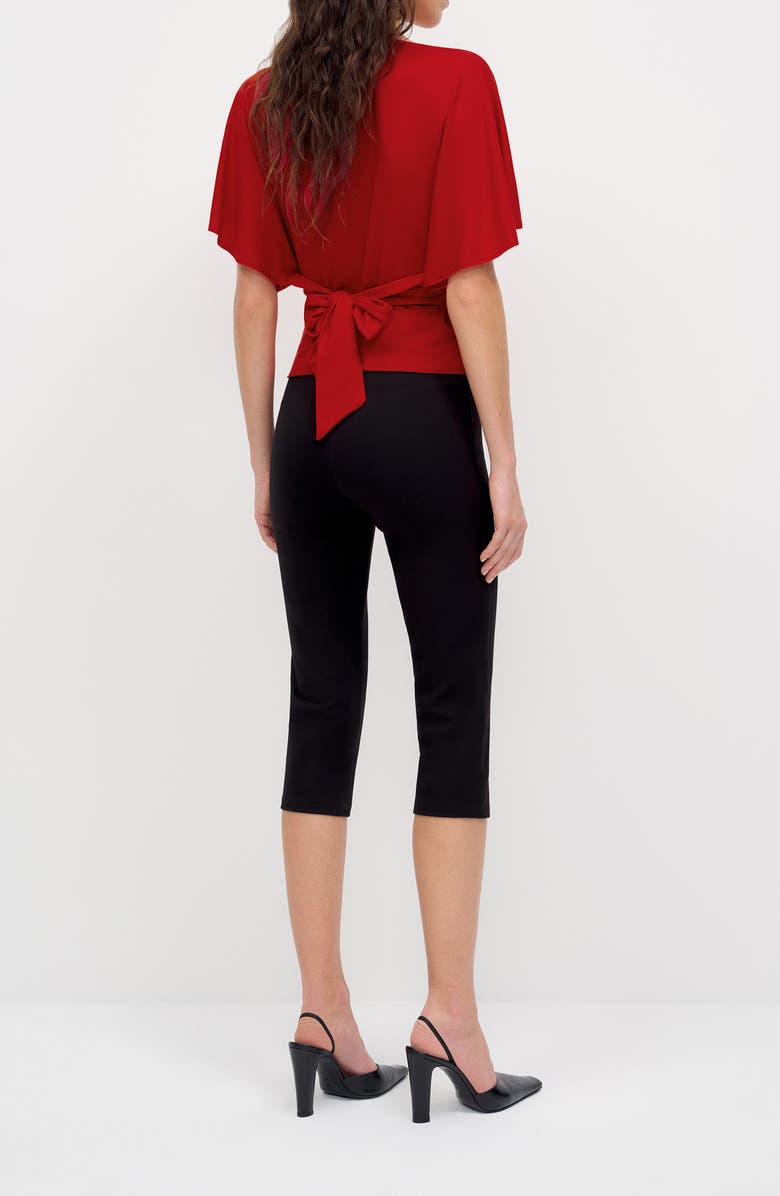 Reformation Avery Boatneck Knit Top, Alternate, color, Lipstick