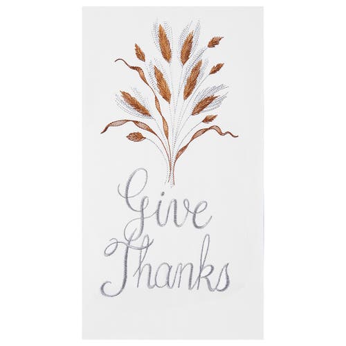 C & F Home C&f Home Give Thanks Flour Sack Cotton Kitchen Towel In White