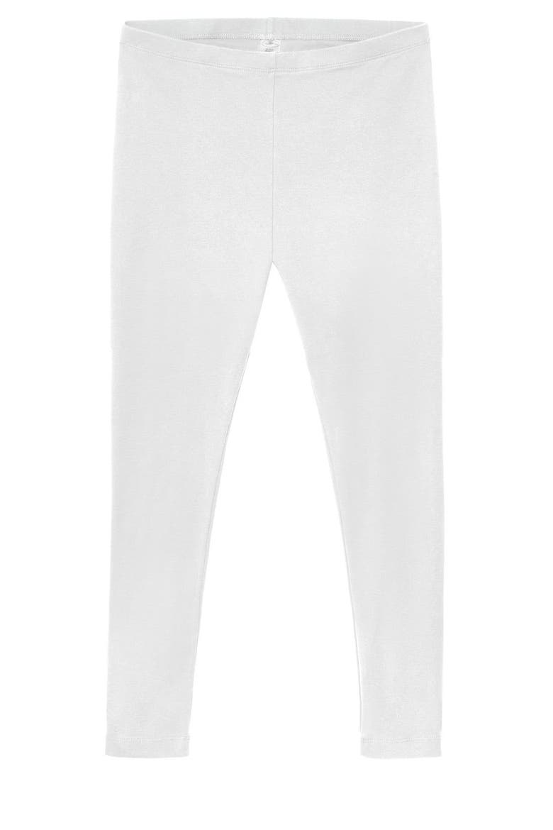 Women's Soft 100% Cotton Everyday Wear Petite Leggings, Alternate, color, White