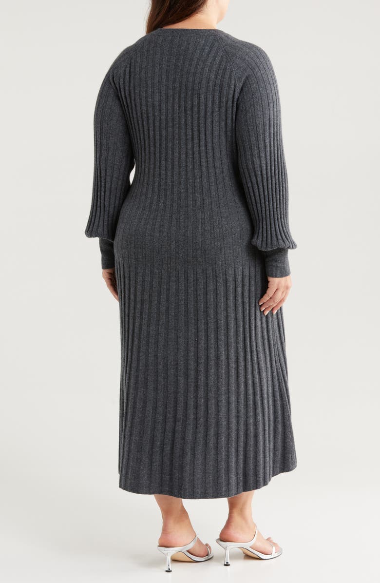 Nordstrom Long Sleeve Wool & Cashmere Sweater Dress, Alternate, color,