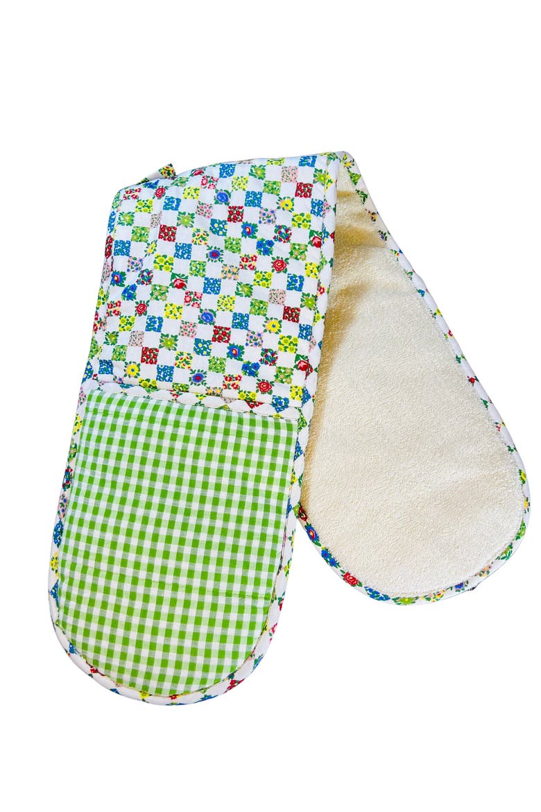 Rebecca Double Oven Mitt, Main, color, Green