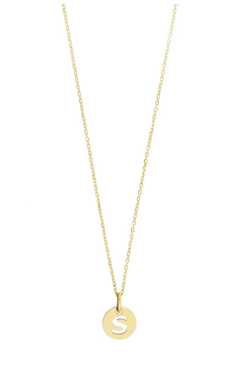 Bony Levy 14K Yellow Gold Small Initial Pendant Necklace - Multiple Letters Available, Alternate, color,