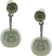 OLIVIA WELLES Faux Pearl Drop Earrings