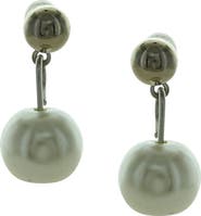 OLIVIA WELLES Faux Pearl Drop Earrings
