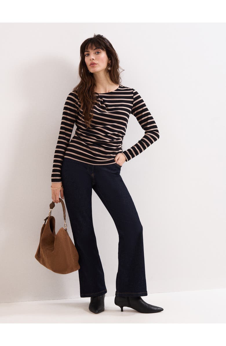 Phase Eight Everly Stripe Top, Alternate, color, Black