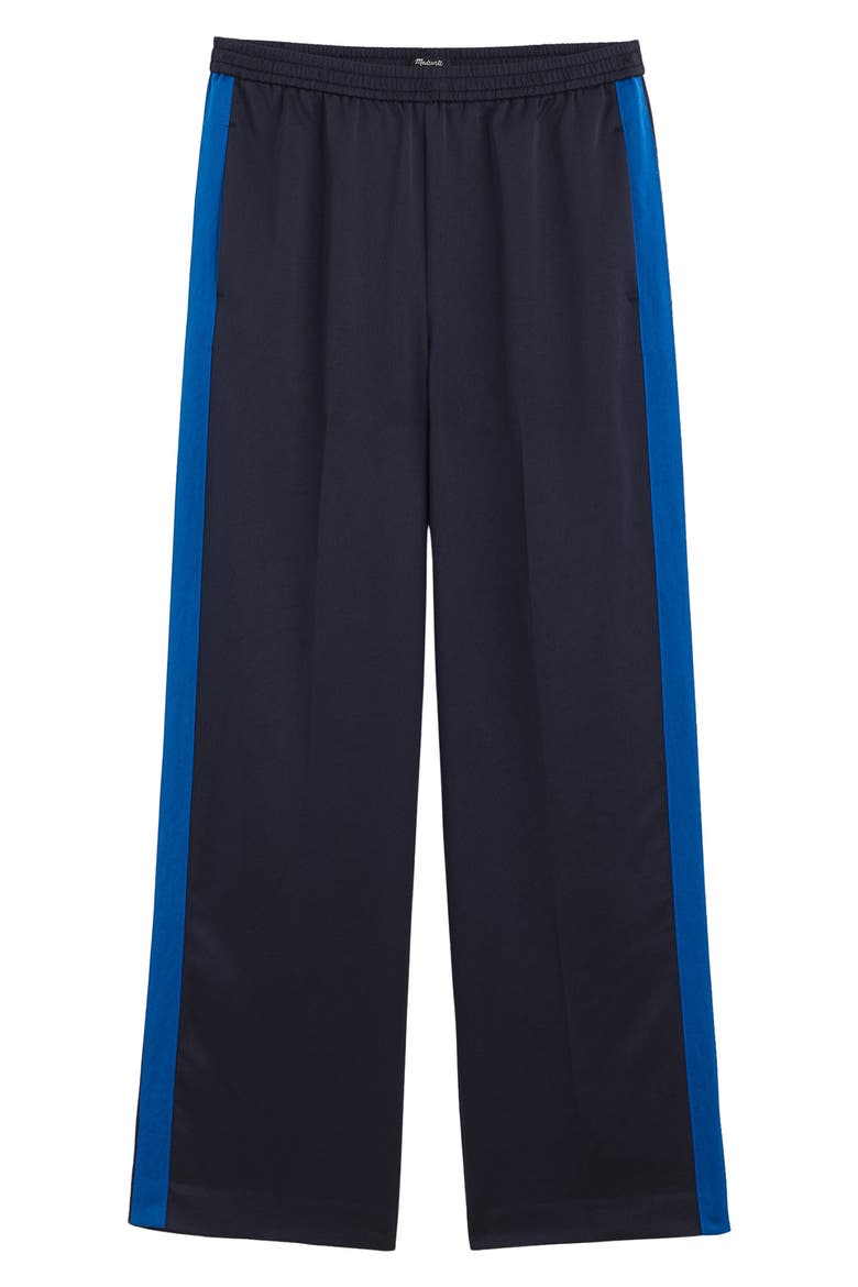 The Easy Pull-On Satin Track Pant, Alternate, color, CLASSIC NAVY