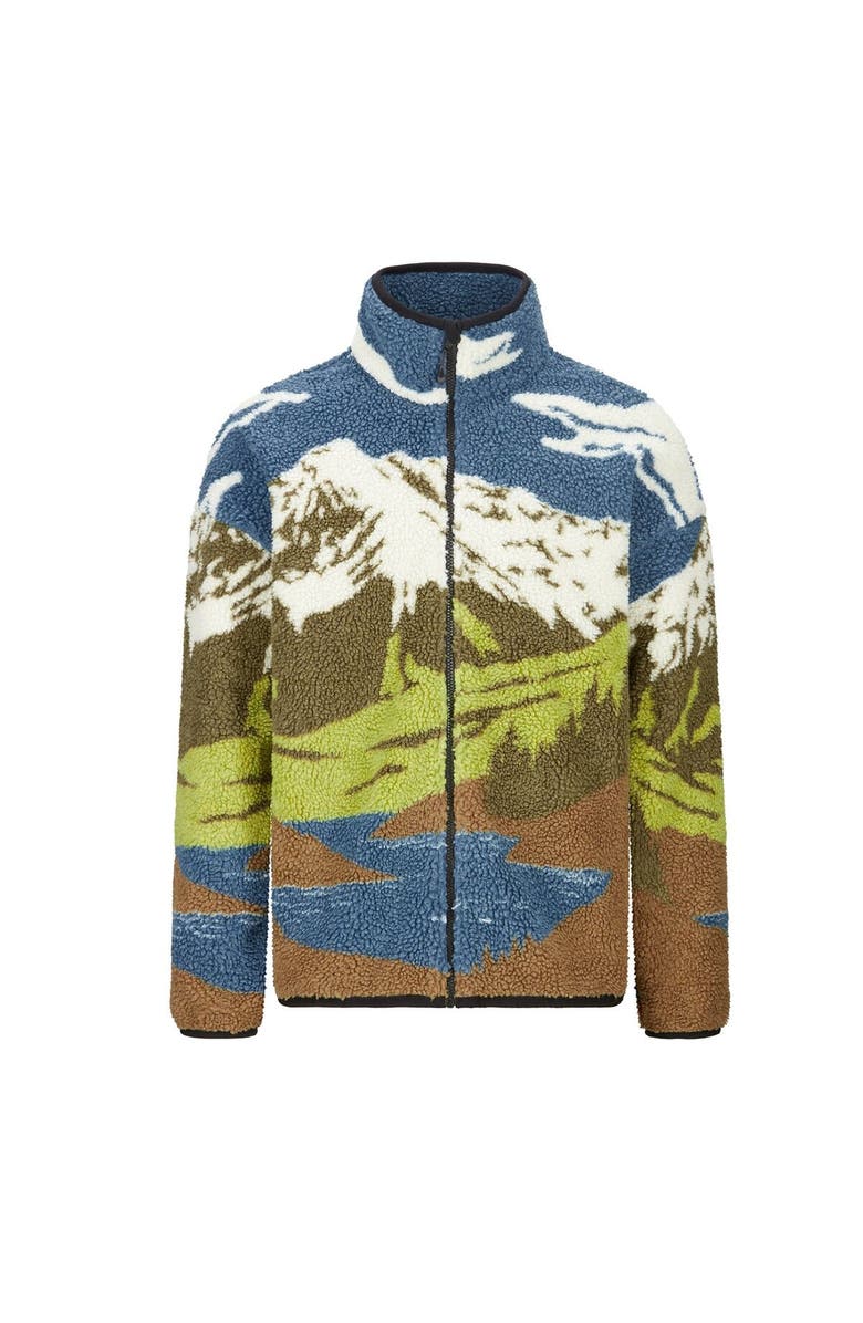 Picture Organic Hafdals Zip Fleece - Men's, Alternate, color, Cloudy Landscape