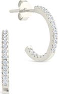 Sterling Forever Thin Cubic Zirconia Hoop Earrings