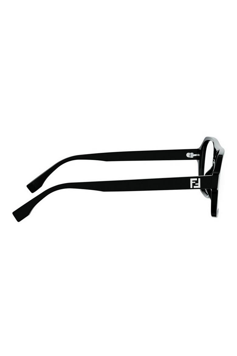 FF Squared 54mm Square Optical Glasses, Alternate, color, SHINY BLACK