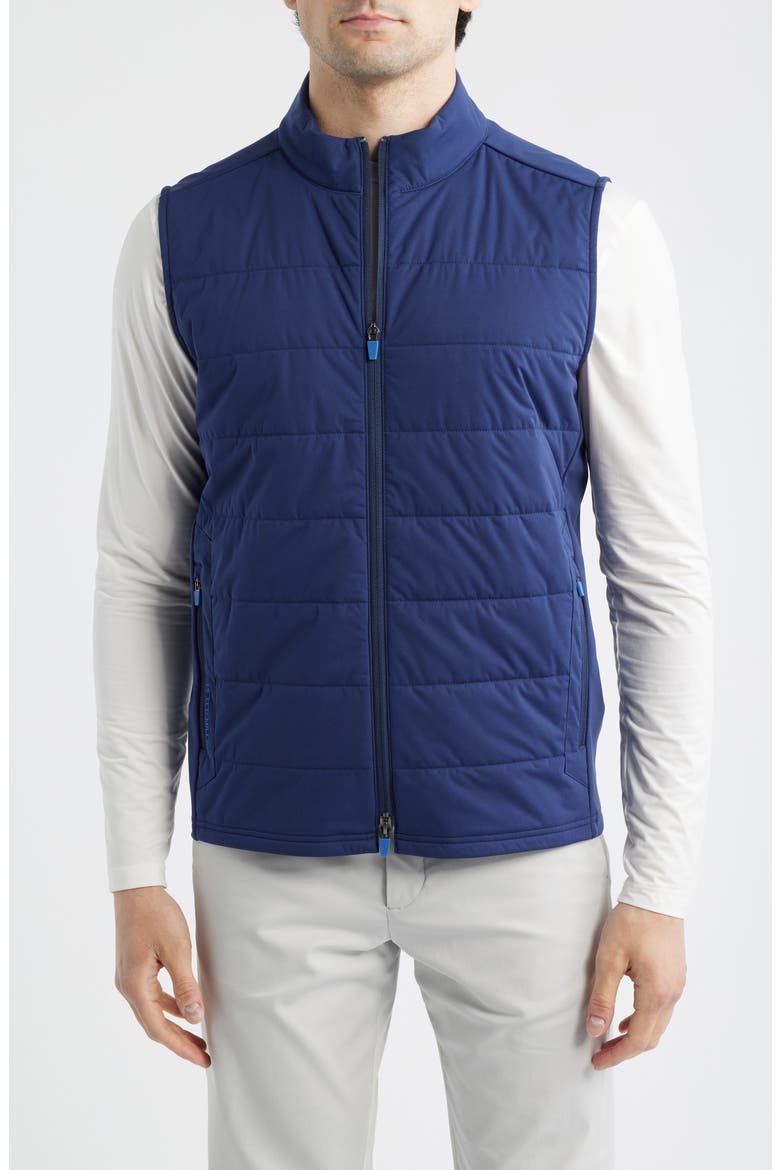 Fuse Water Resistant Recycled Polyester Hybrid Vest, Alternate, color, NAVY