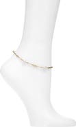 Nordstrom Demi-Fine Pearl Link Anklet